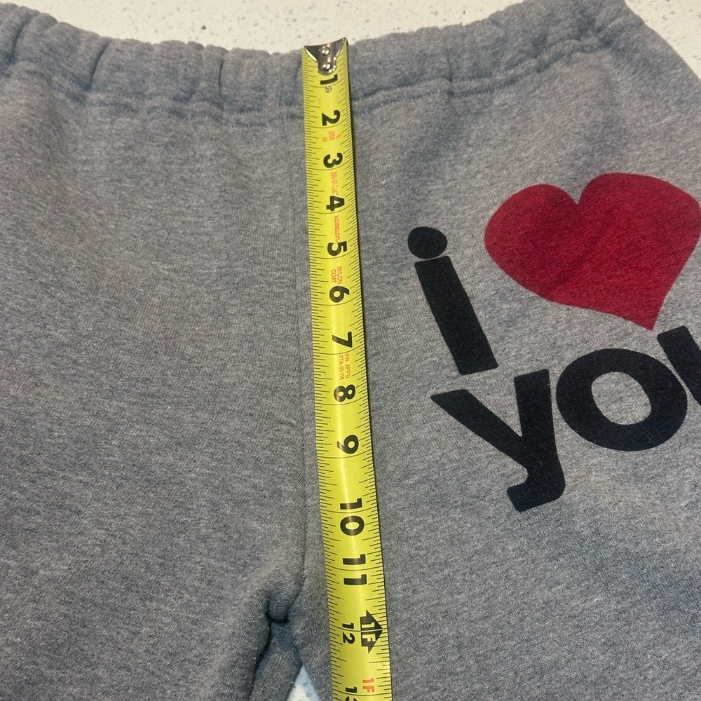 Freecity RARE “let’s go” unisex sweats with “I ❤️ You” on front/thick waistband - Picture 12 of 14